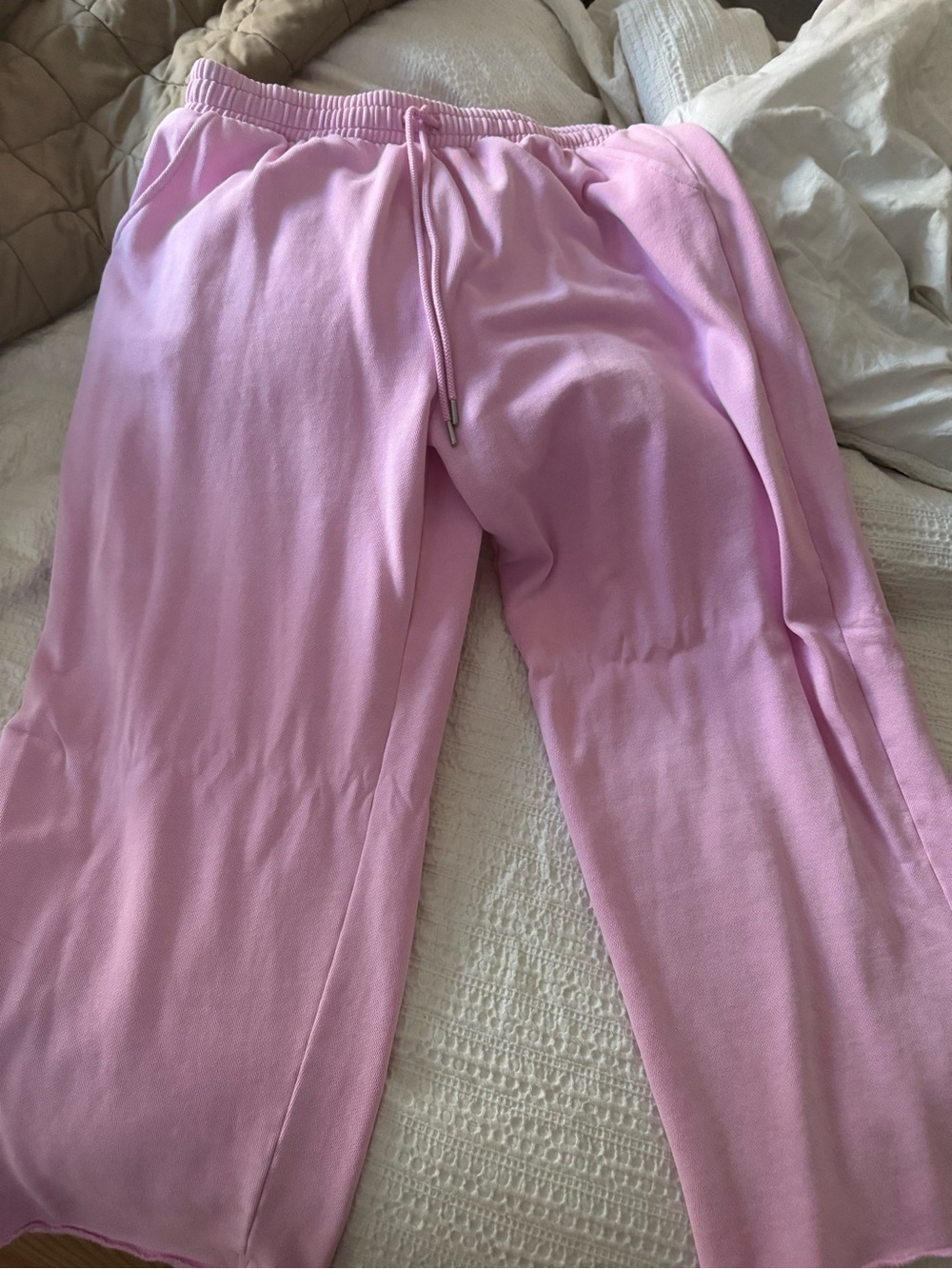PINK Victoria's Secret Wide Leg Pants in Light Pink
